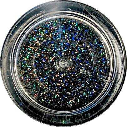 Dekorativní prachová glitterová barva Sugarcity (10 ml) Black Hologram 5805 dortis dortis