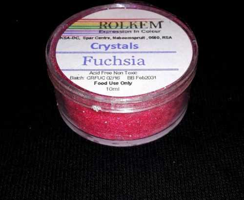 Jedlá prachová glitterová barva Rolkem (10 ml) Fuchsia 6387 dortis dortis