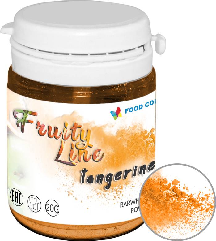 Přírodní prášková barva Food Colours FruityLine (20 g) Tangerine WS-PN-011 dortis dortis