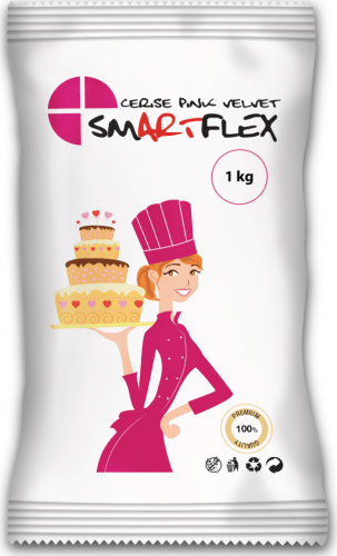 Smartflex Cerise Pink Velvet Vanilka 1 kg v sáčku 0306 dortis dortis