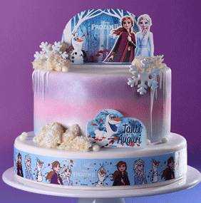 Stuha na ozdobení dortu Frozen 1m Modecor