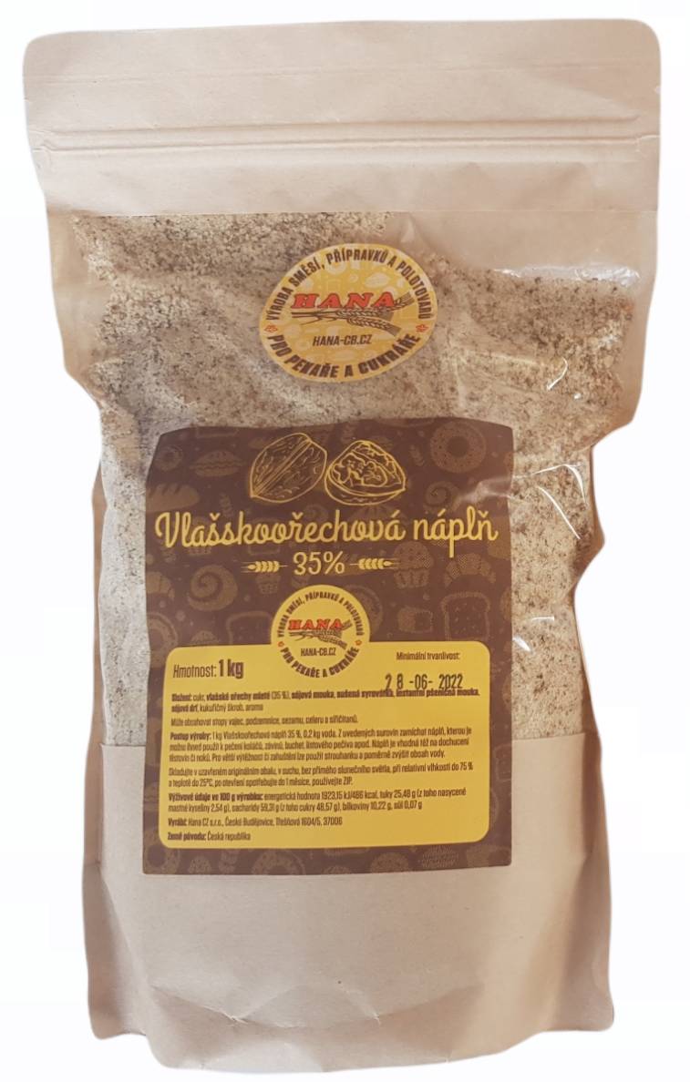 Vlašskoořechová náplň 35% 1kg