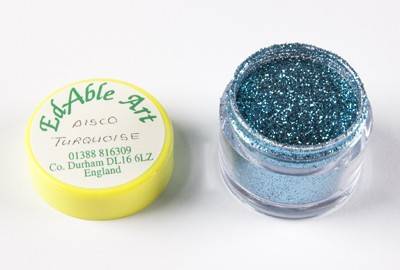 Třpyt dekorační disco Turquoise Edable Art