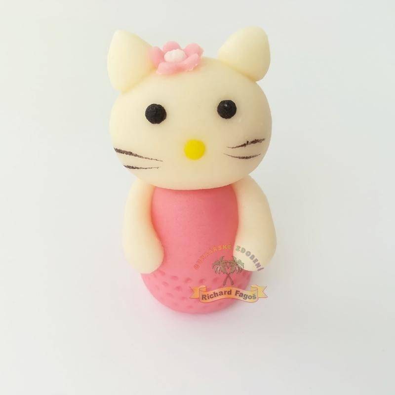 Figurka na dort HELLO KITTY 5cm z kokosové hmoty Fagos