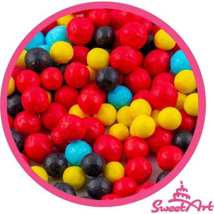 SweetArt cukrové perly Cars mix 7 mm (80 g) dortis