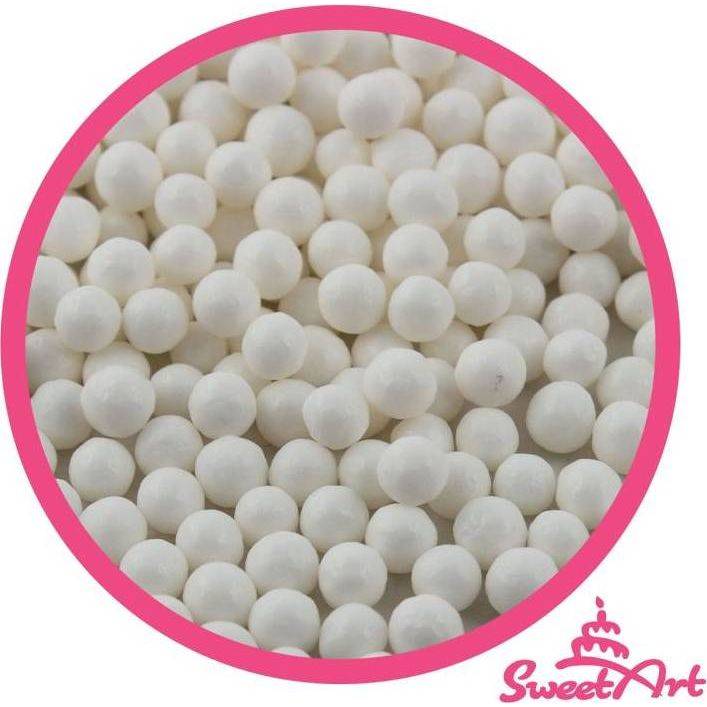 SweetArt cukrové perly bílé 5 mm (80 g) dortis