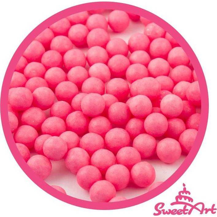 SweetArt cukrové perly růžové 7 mm (80 g) dortis