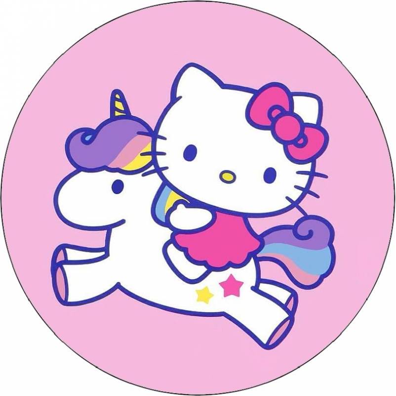 Jedlý papír Hello Kitty na jednorožci 19