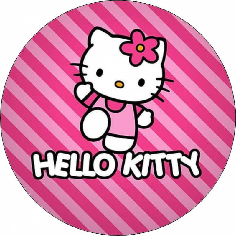 Jedlý papír Hello Kitty v růžovém oblečku 19