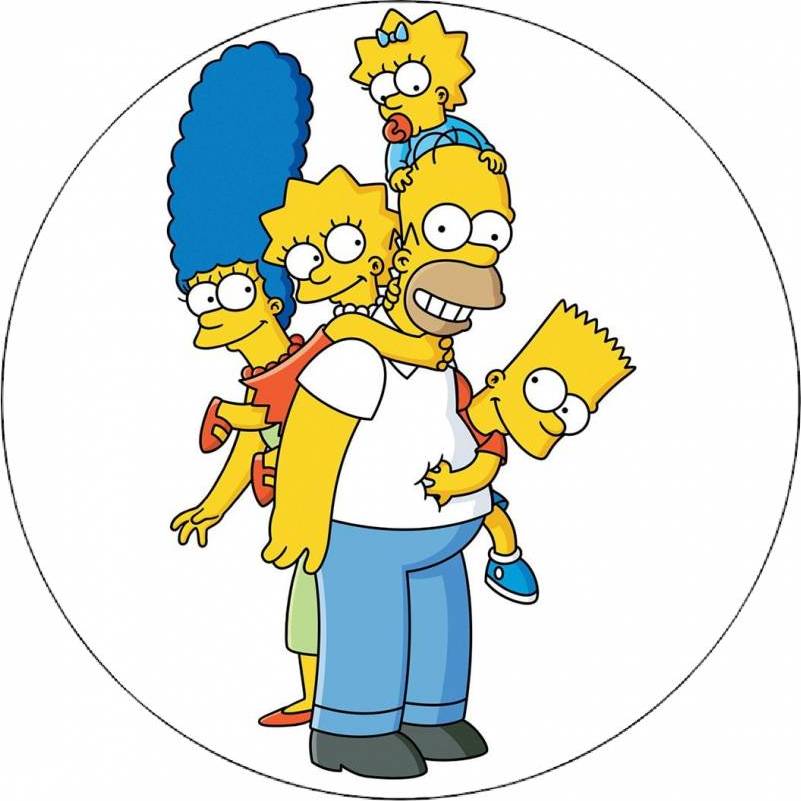 Jedlý papír The Simpson family 19