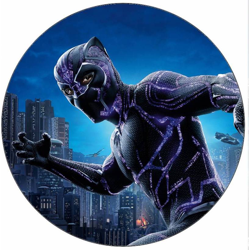 Jedlý papír Avengers Black Panther ve městě 19