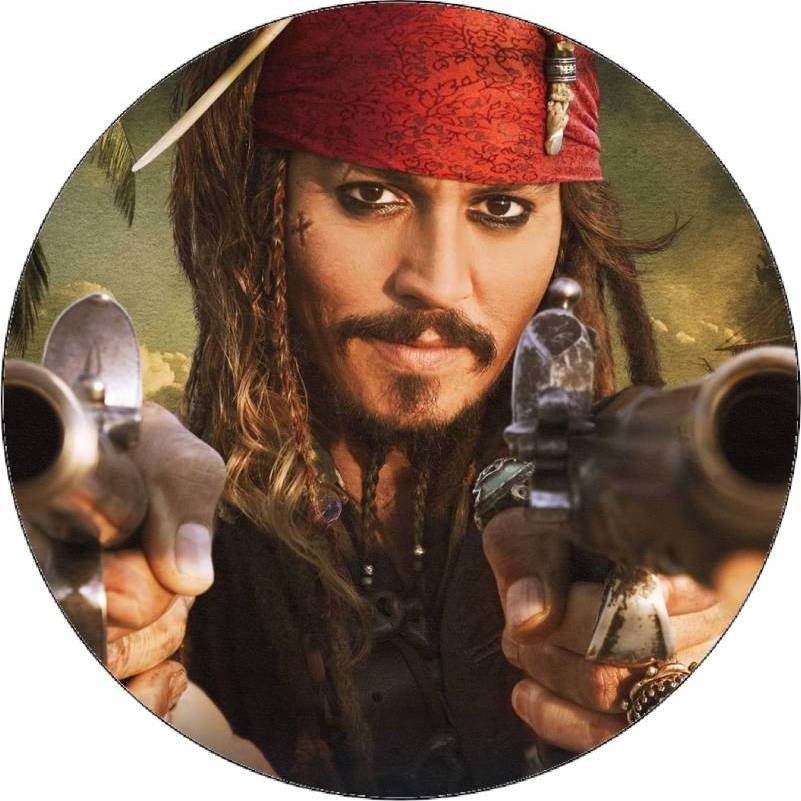 Jedlý papír Jack Sparrow se zbraněmi 19