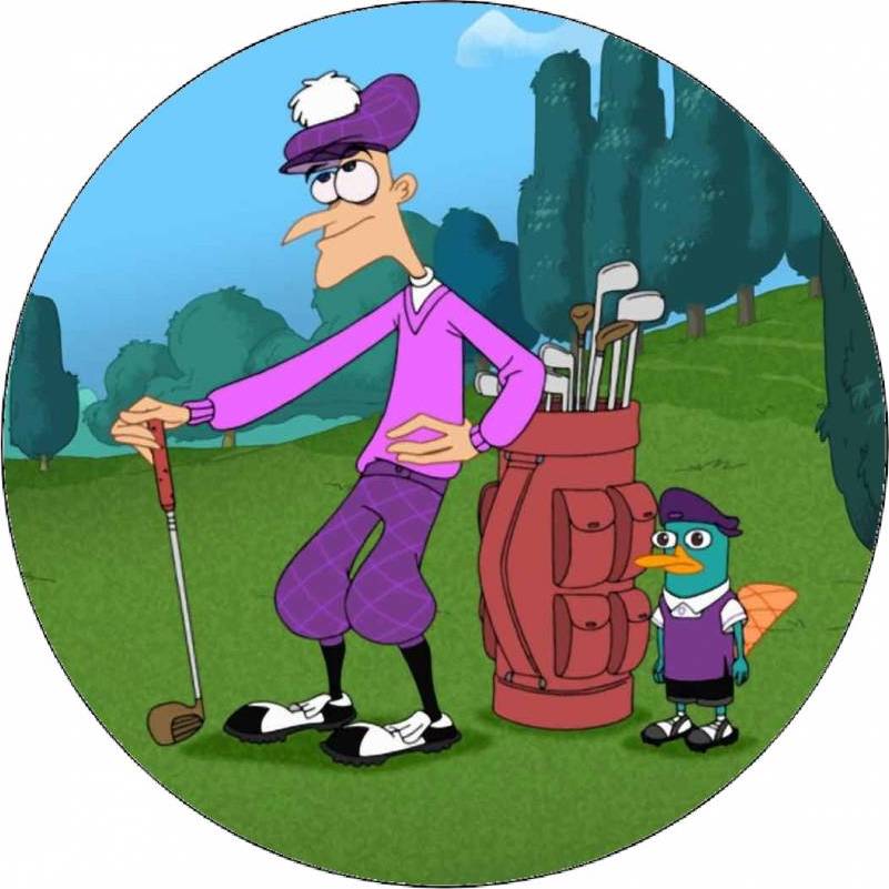 Jedlý papír Phineas and Ferb golf 19