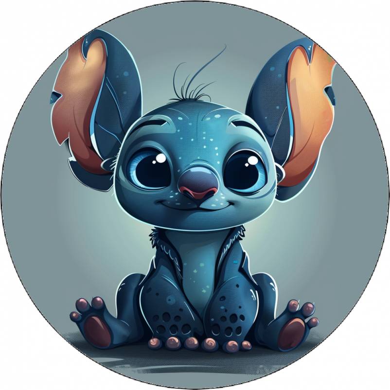 Jedlý papír Stitch sedící 19