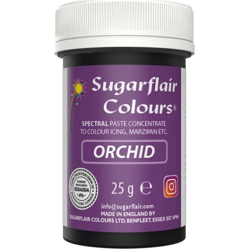 Gelová barva orchid 25 g - Sugarflair