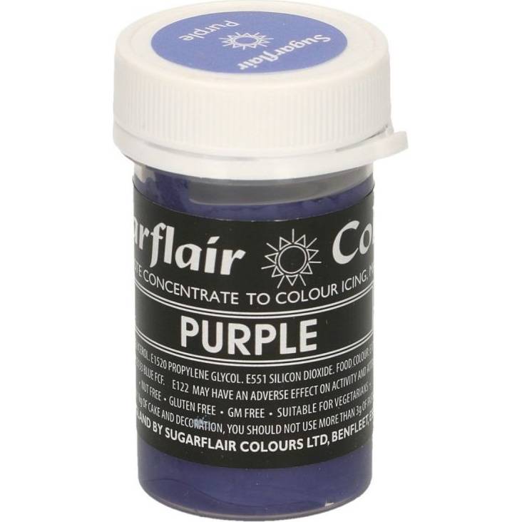 Gelová barva purple pastelová 25g - Sugarflair