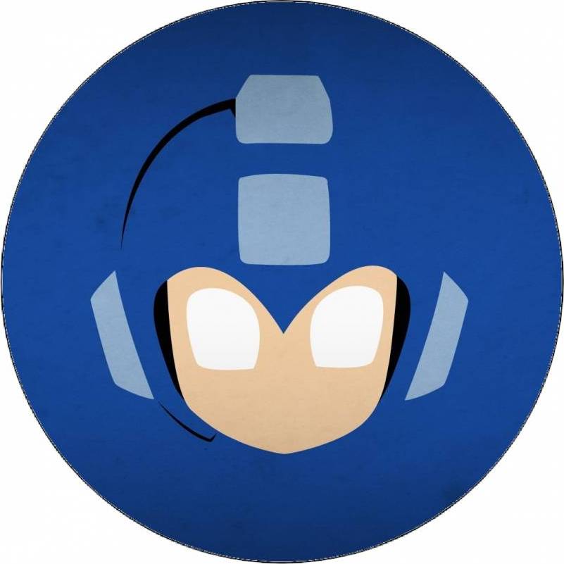 Jedlý papír Mega Man logo 19