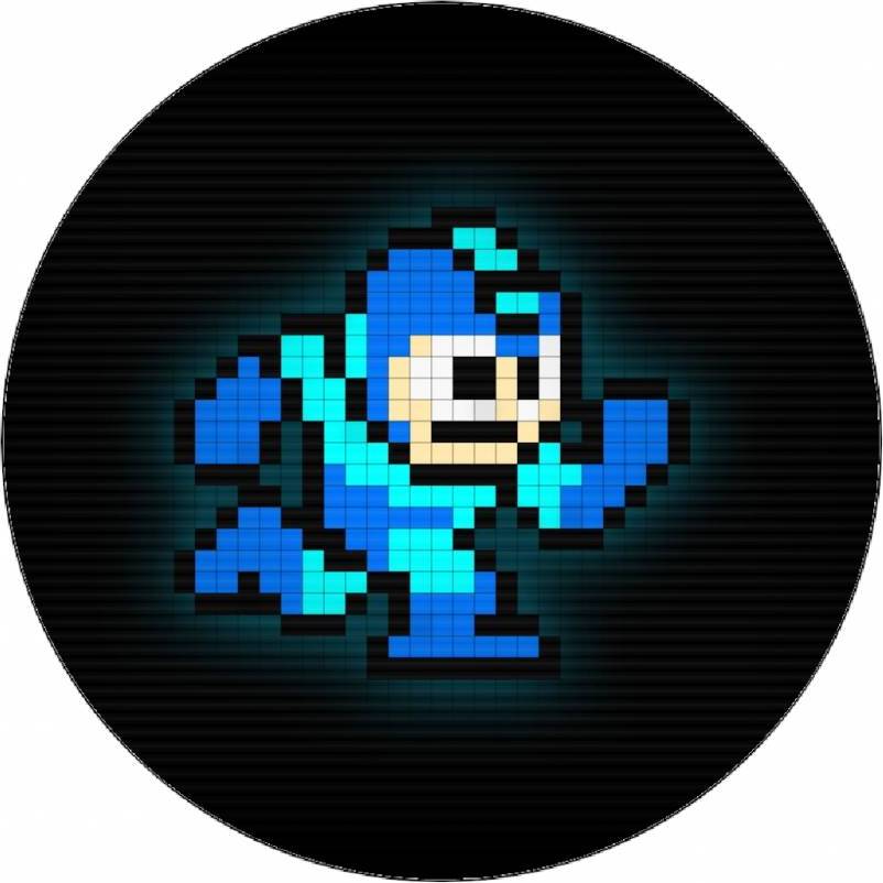 Jedlý papír Mega Man pixely 19