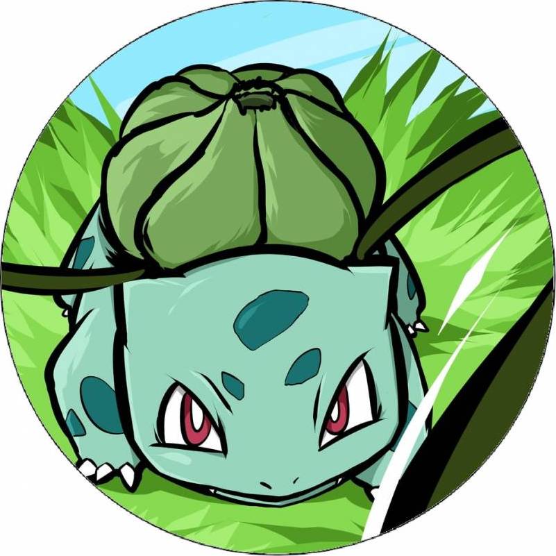 Jedlý papír Pokemon Bulbasaur 19