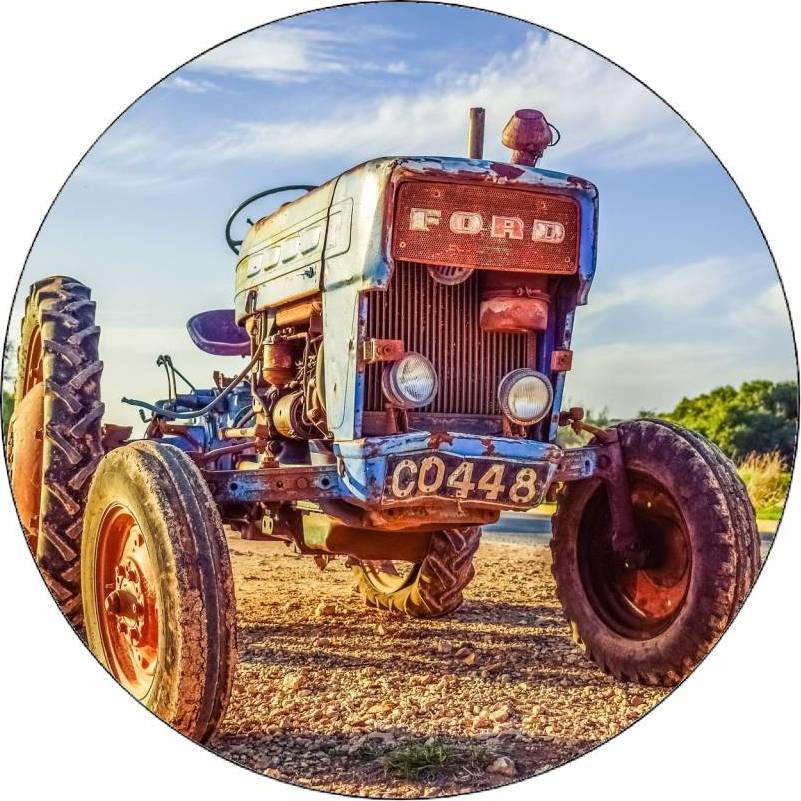 Jedlý papír retro traktor Ford 19