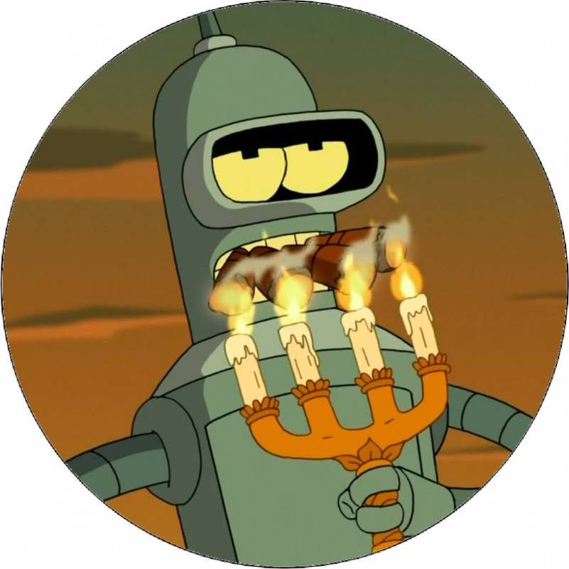 Jedlý papír Futurama Bender se svícnem 19