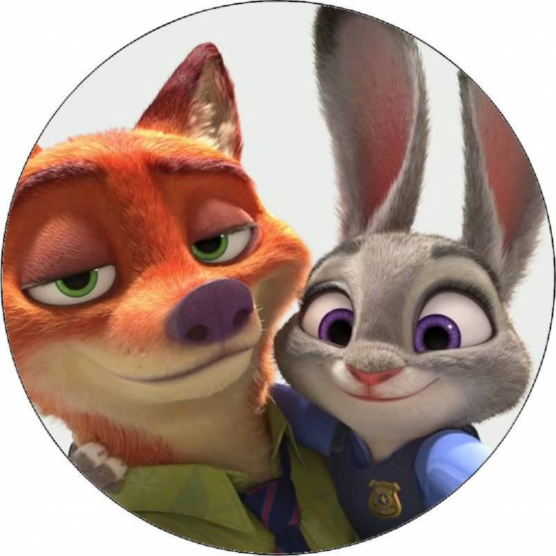 Jedlý papír Judy a Nick selfie 19