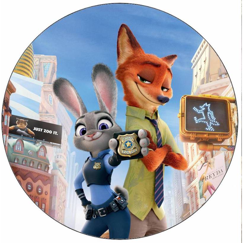 Jedlý papír Judy a Nick ze Zootropolis 19