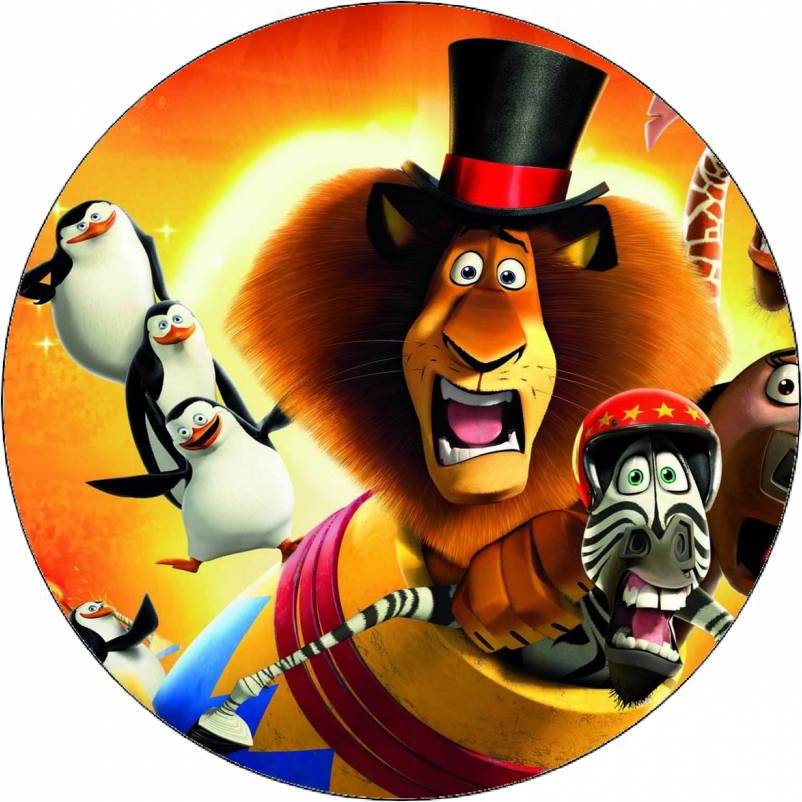 Jedlý papír Madagascar cirkus 19