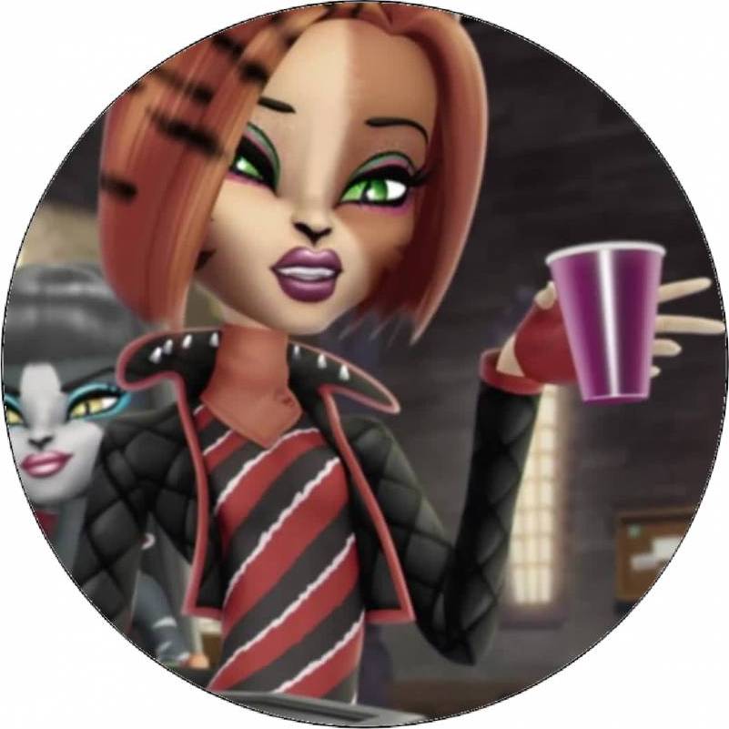 Jedlý papír Monster High panenka s kávou 19