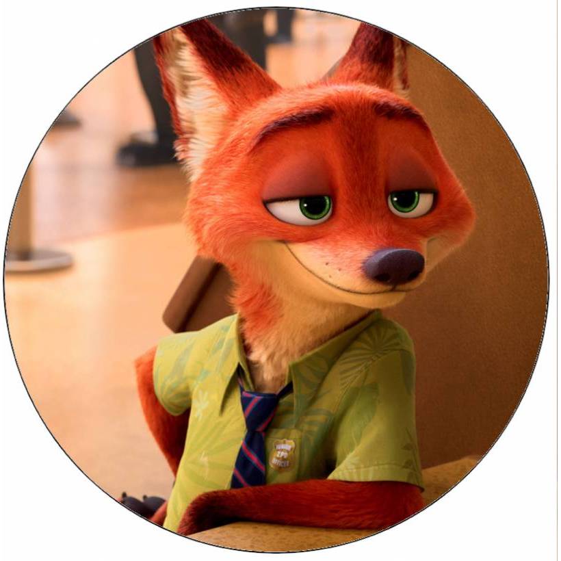 Jedlý papír Nick ze Zootropolis 19