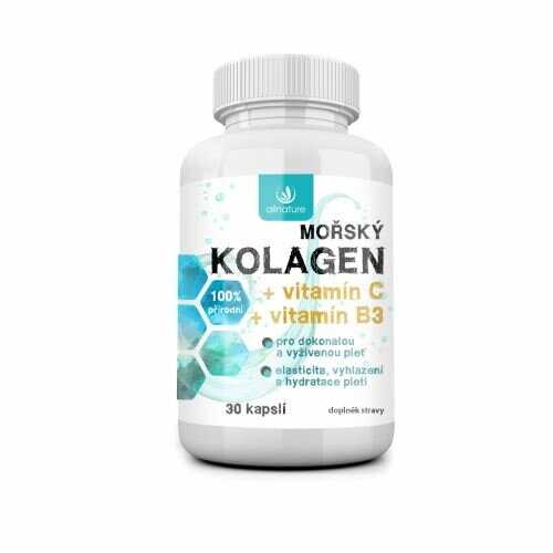 Allnature Mořský kolagen + vit. C + vit B3 30 cps.-Allnature