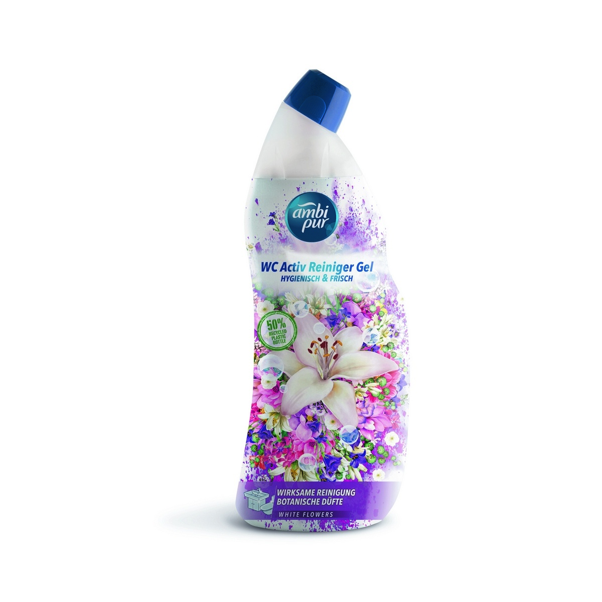 Ambipur WC Active gel bílé květy 750 ml-Ambipur