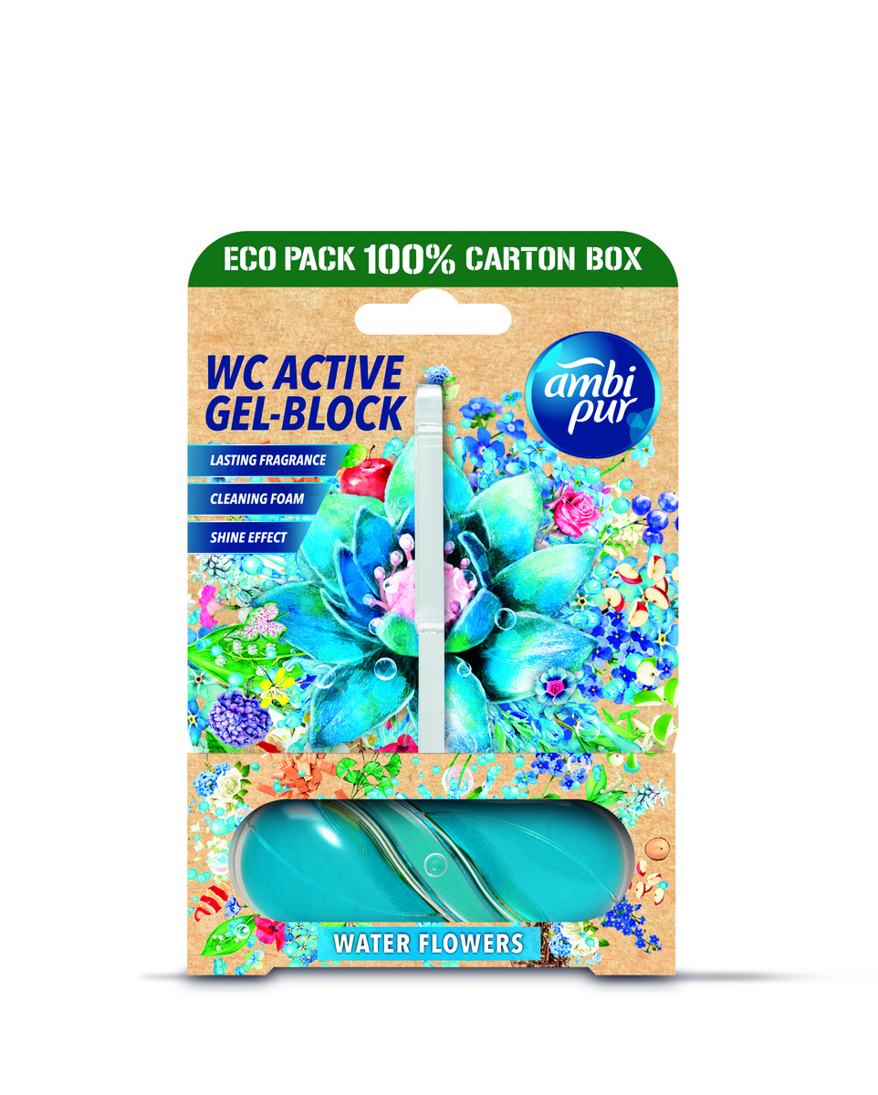 Ambipur WC Active gel-blok vodní květy 45 g-Ambipur