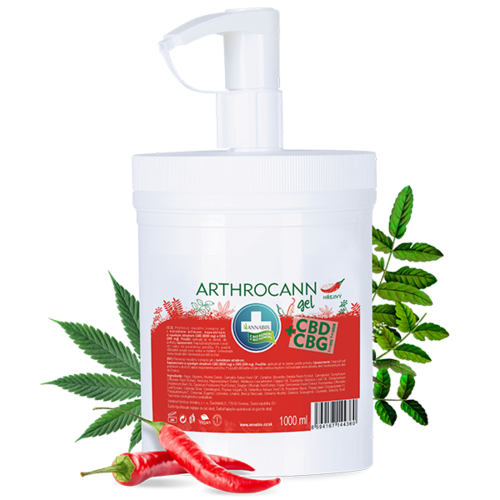 Annabis Arthrocann hřejivý gel CBD+CBG 1000 ml-Annabis