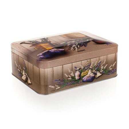 BANQUET LAVENDER Plechovka - box na čaj 24LAVRCT002-Banquet