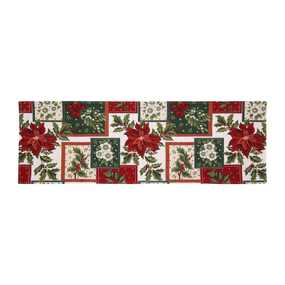 Bo-Ma Trading Gobelínový běhoun Poinsettie 32 x 96 cm-