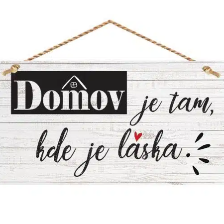 Bohemia Gifts Dekorační obrázek na zavěšení - Domov-Bohemia Gifts