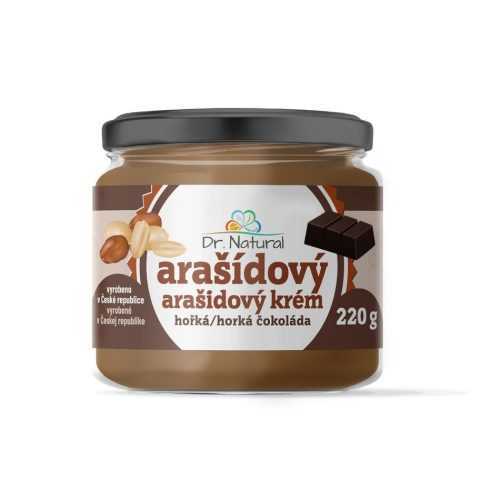 Dr.Natural Arašídový krém s hořkou čokoládou 220g-Dr.Natural