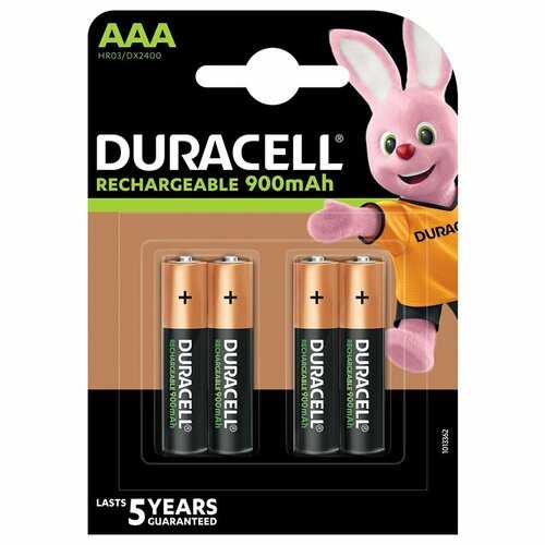 Duracell AAA-4 NiMh Accu (900mAh) STAY CHARGED-Duracell