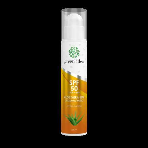 Green Idea Aloe Vera Opalovací mléko SPF 50