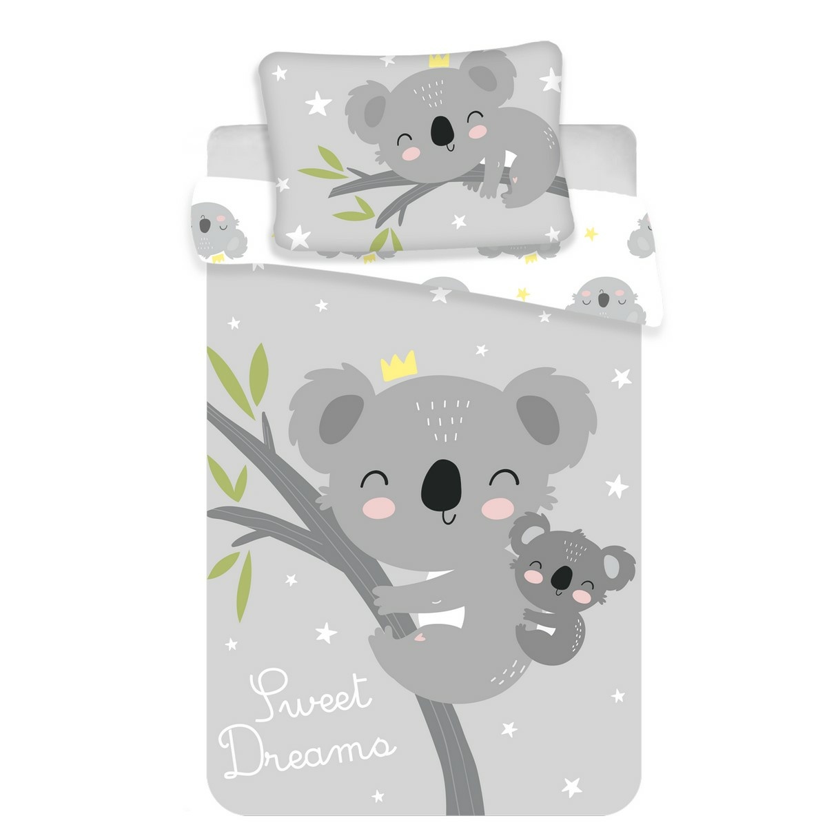 Jerry Fabrics Dětské bavlněné povlečení do postýlky Koala sweet dreams baby