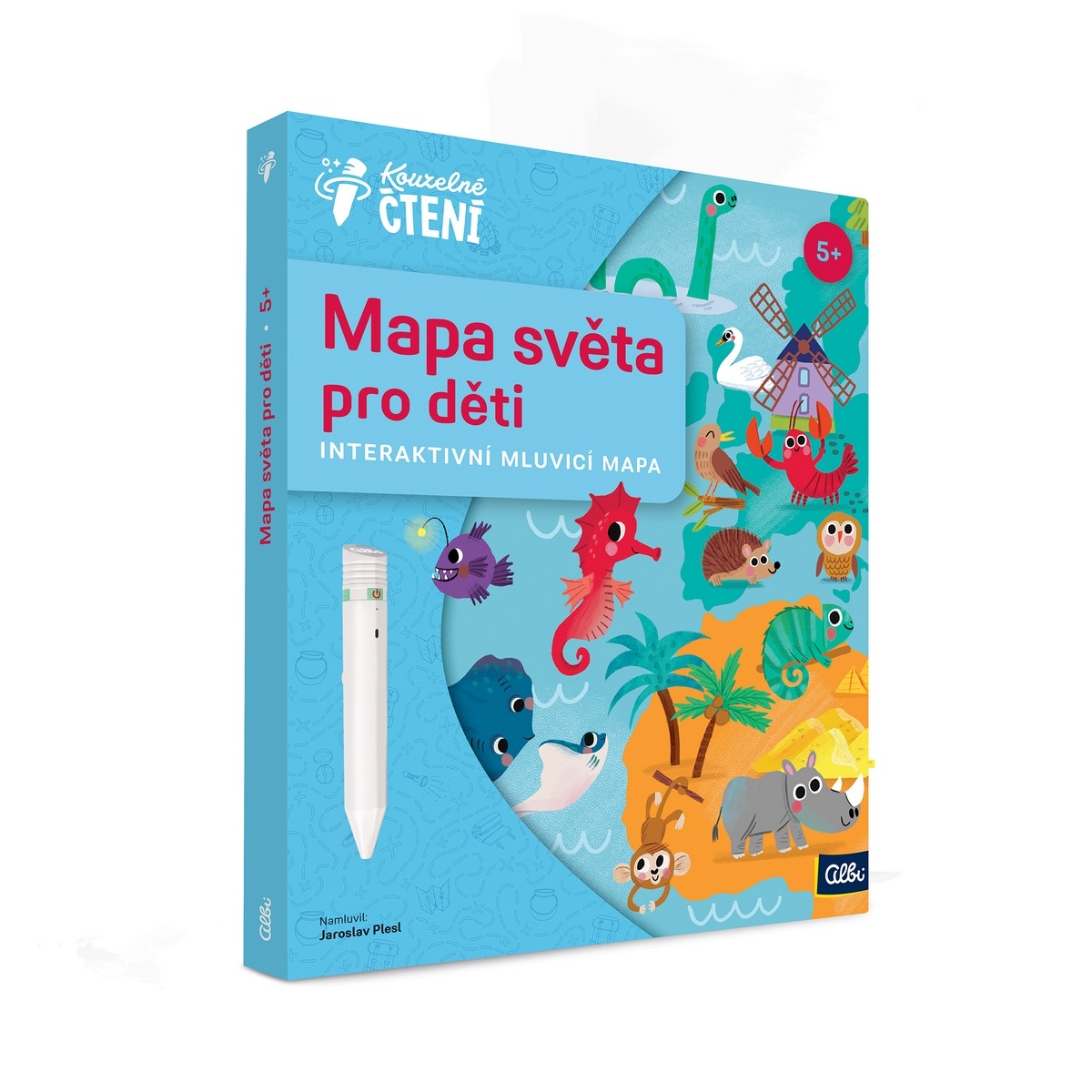 Kouzelné čtení Mapa světa pro děti-Albi