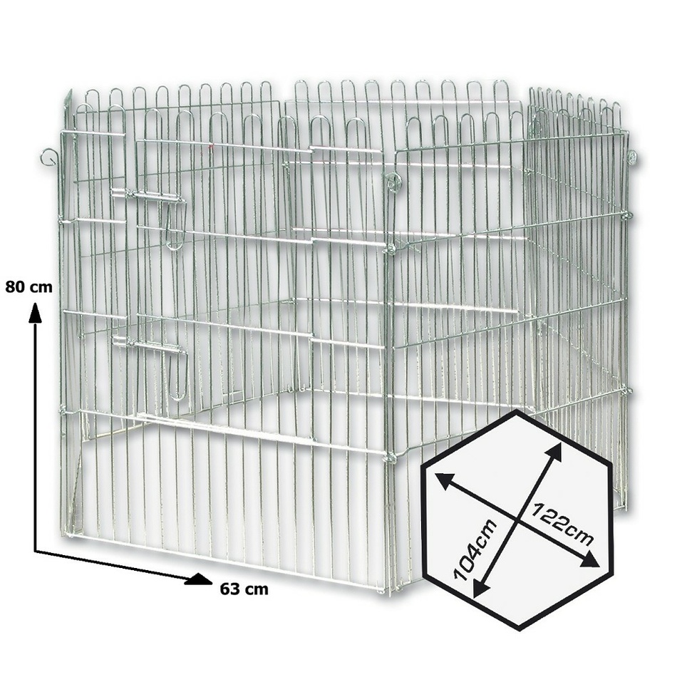 Ohrádka pro štěňata 80x63x6cm-
