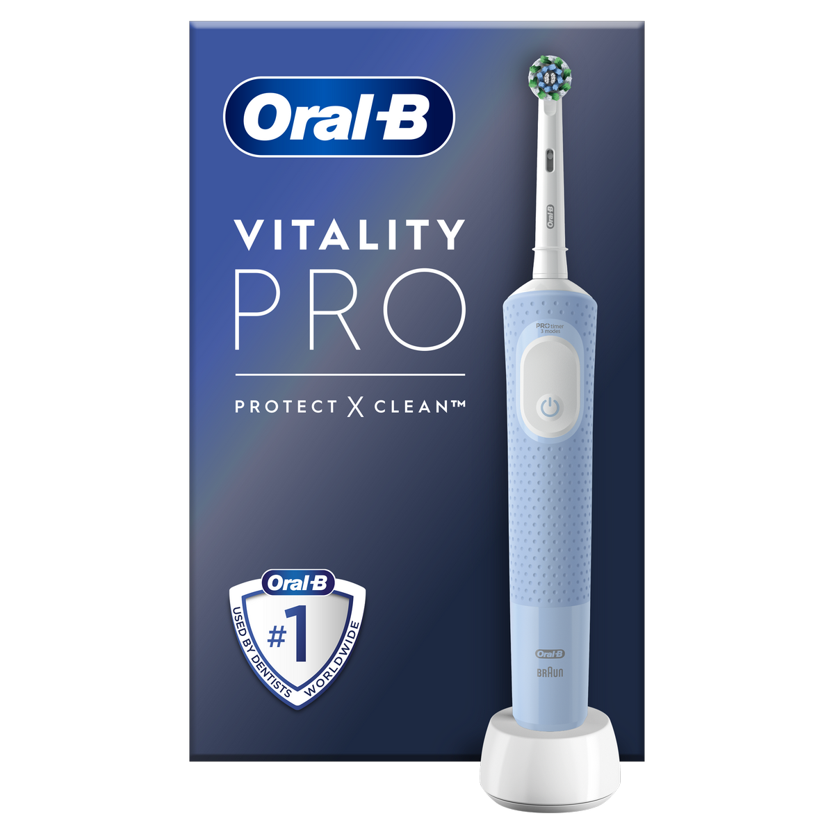 Oral-B Vitality Pro Protect X Vapour Blue elektrický zubní kartáček-Oral-B