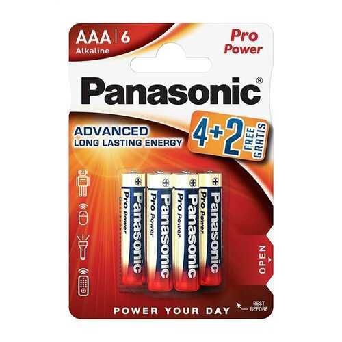 Panasonic LR03PPG/6BP 4+2F Pro Power Gold-Panasonic