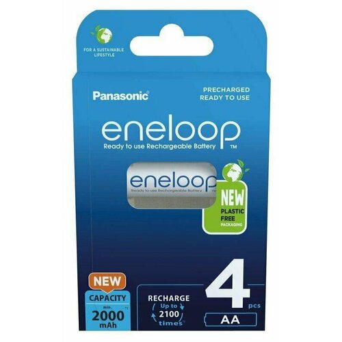 Panasonic Sada nabíjecích baterií BK-3MCDE/4BE 2000mAh Ni-MM Eneloop AA-Panasonic