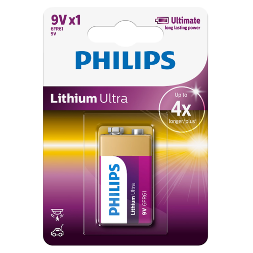 Philips Baterie 9 V Lithium Ultra-Philips