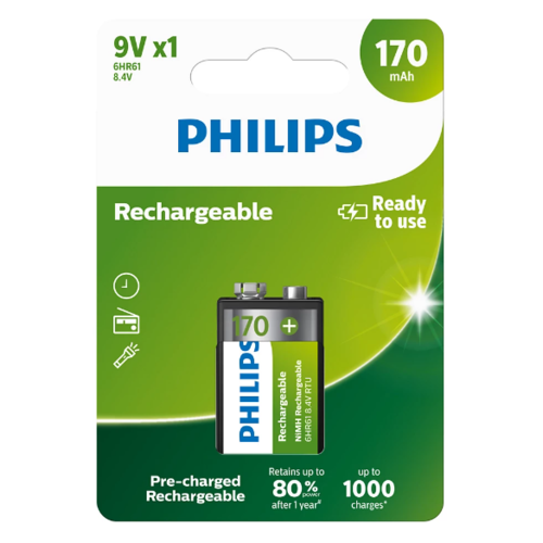 Philips Nabíjecí baterie 9 V-Philips