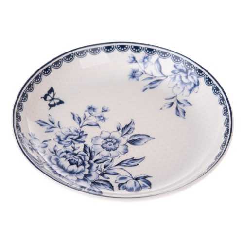 Porcelánový hluboký talíř Blue Rose