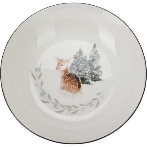 Porcelánový hluboký talíř Winter Fawn